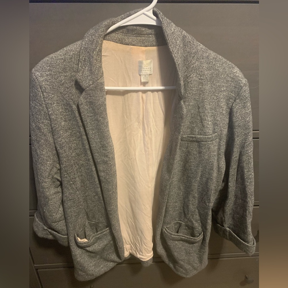 Lauren Conrad sweater material blazer